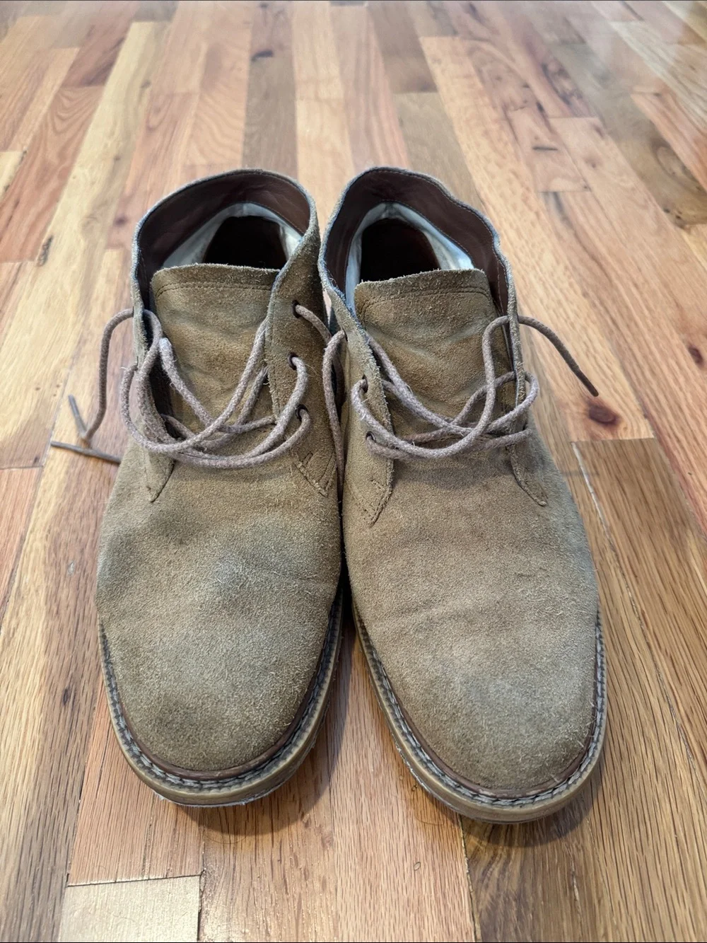 Timberland Olive Brown Suede Chukka Boots
